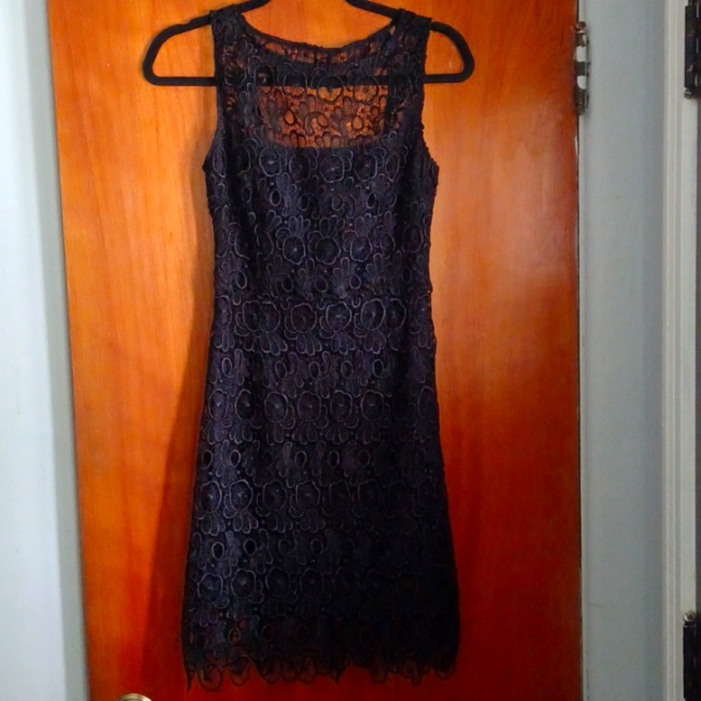 BB DAKOTA Lace Overlay 'Morrow' Sheath Party Special Occasion Dress Black Size 2